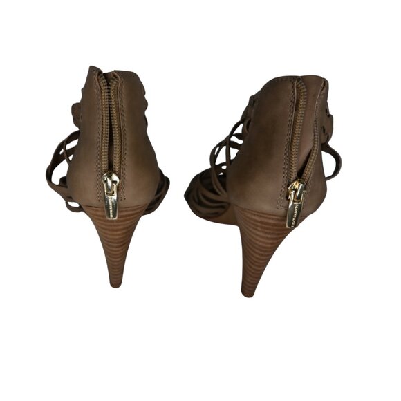 Vince Camuto Alaizah Braided Caged Sandal - Taupe/Tan/Light Brown - Picture 2 of 4